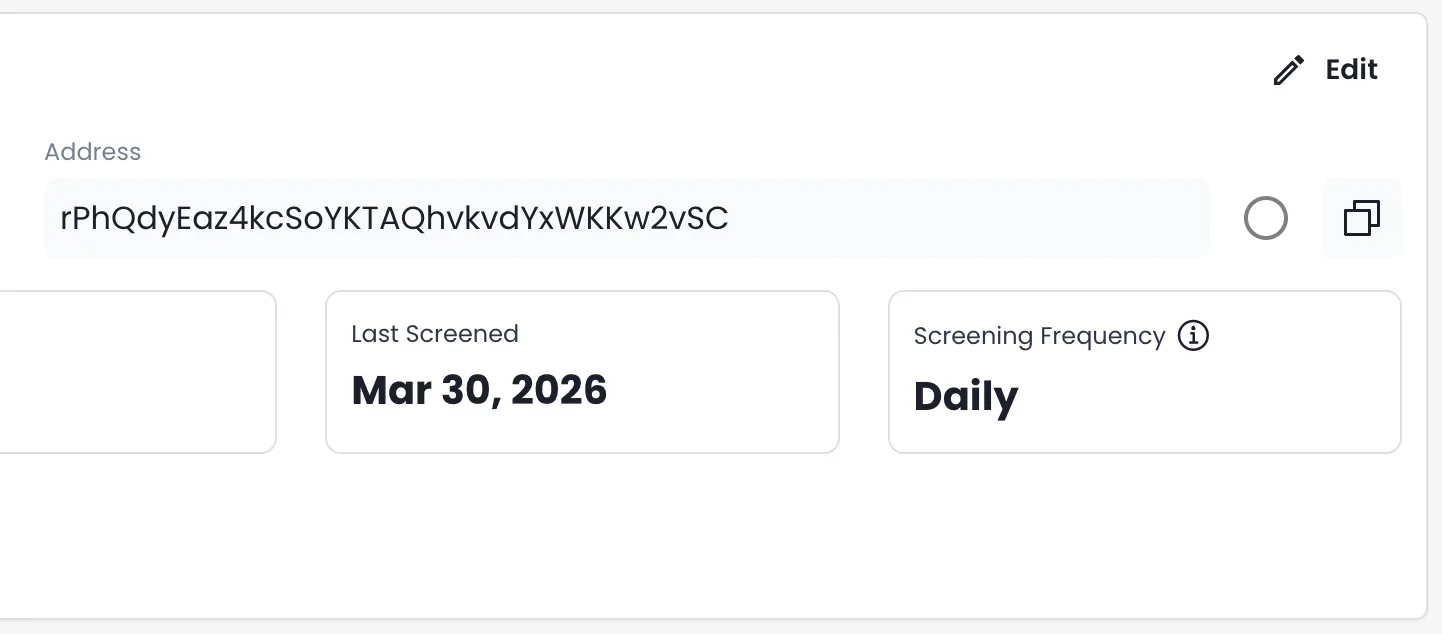 Screening Frequency
